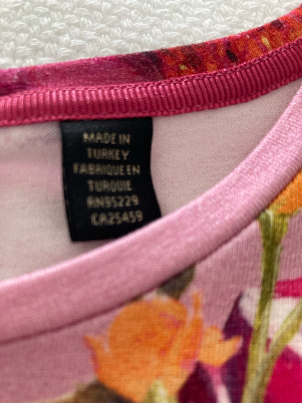 Ted Baker Serenity Fitted Tee in Lilac Floral - Picture 4 of 9